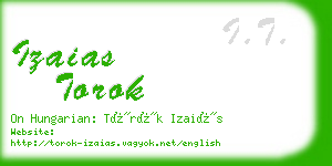 izaias torok business card